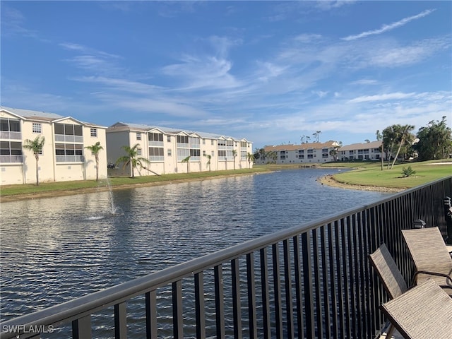 view of water feature