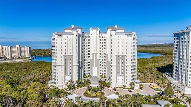 view of property with a water view