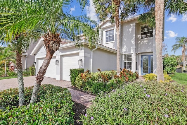 view of front of property featuring french doors