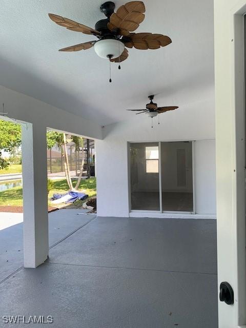 3026 SW 24th Ave, Cape Coral, FL 33914 - view of patio / terrace with a ceiling fan
