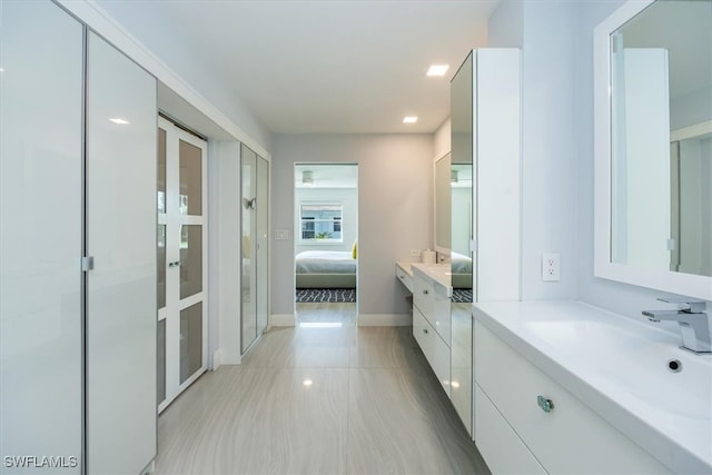 bathroom featuring vanity