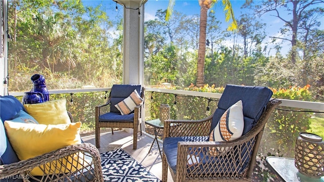 view of sunroom / solarium