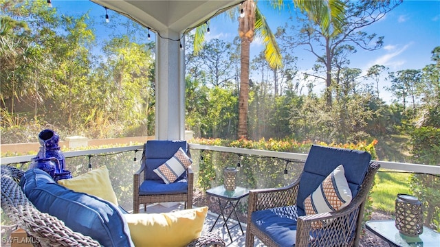 view of sunroom