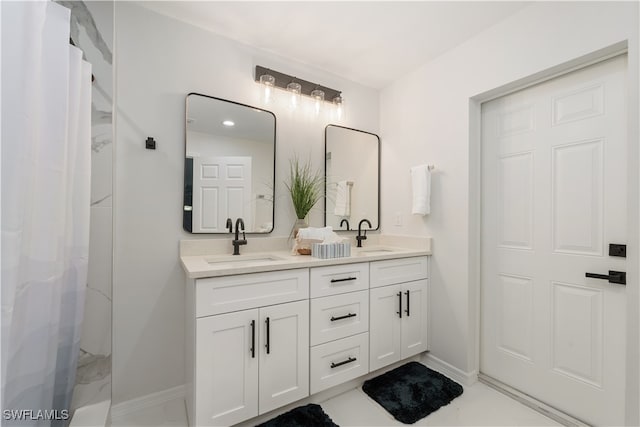 bathroom featuring vanity