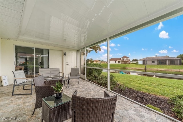 view of sunroom / solarium