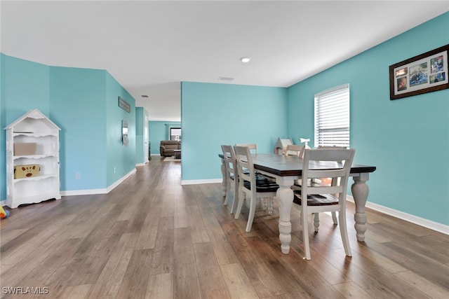 dining room featuring hardwood / wood-style floors