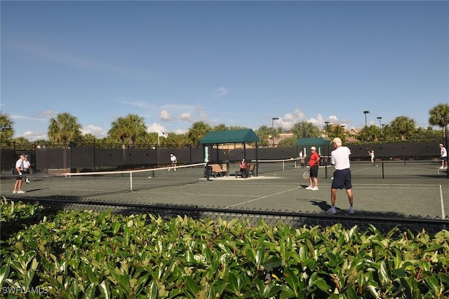 view of sport court