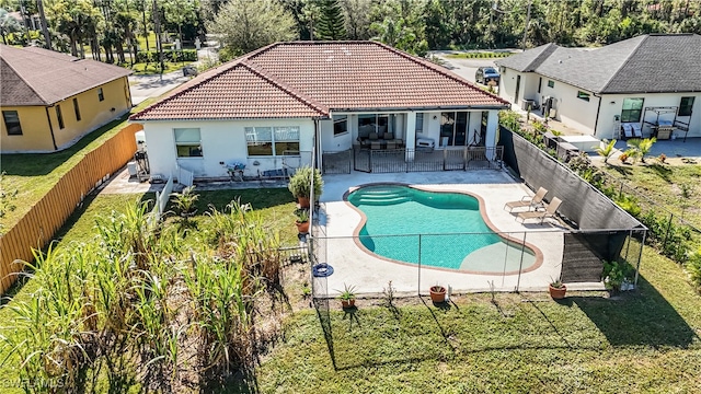 view of pool with a patio