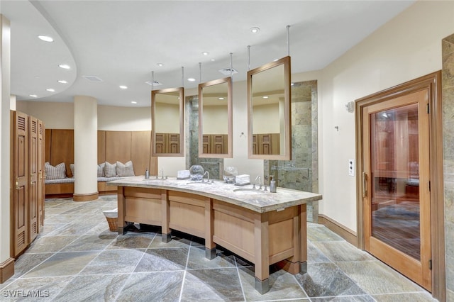 bathroom featuring vanity