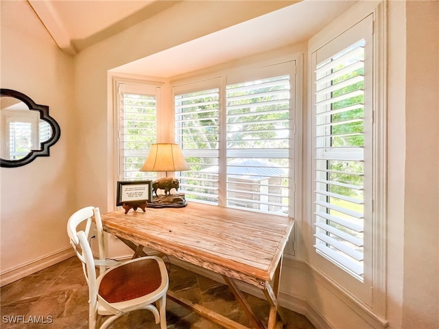 interior space featuring plenty of natural light