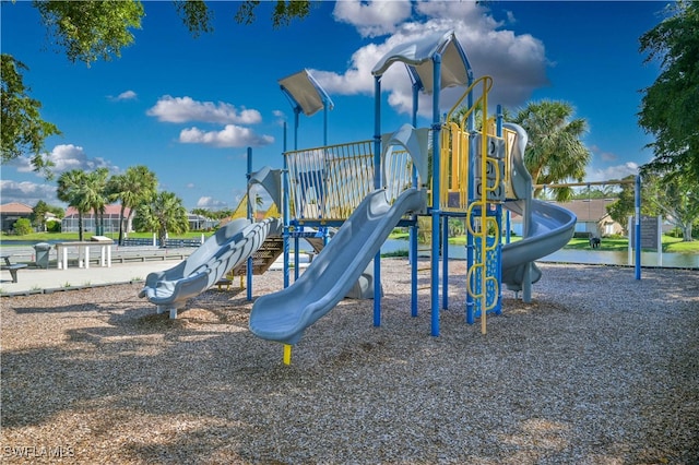 view of community jungle gym