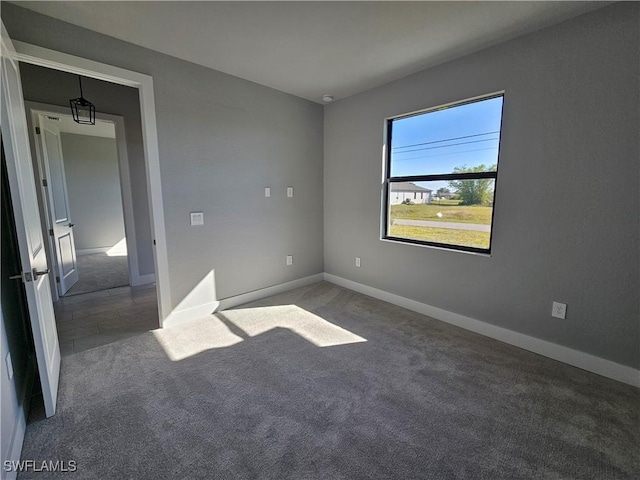 view of carpeted empty room