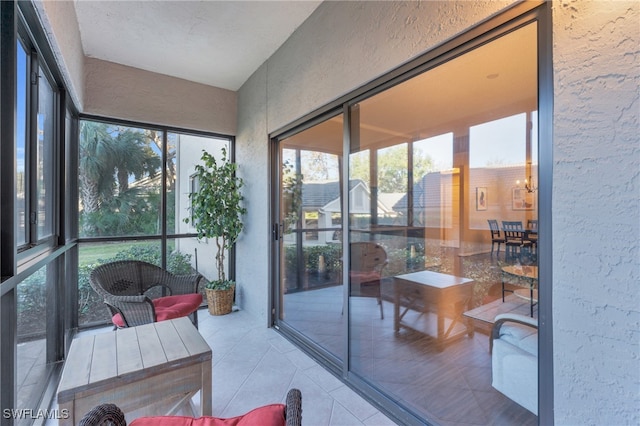 view of sunroom / solarium