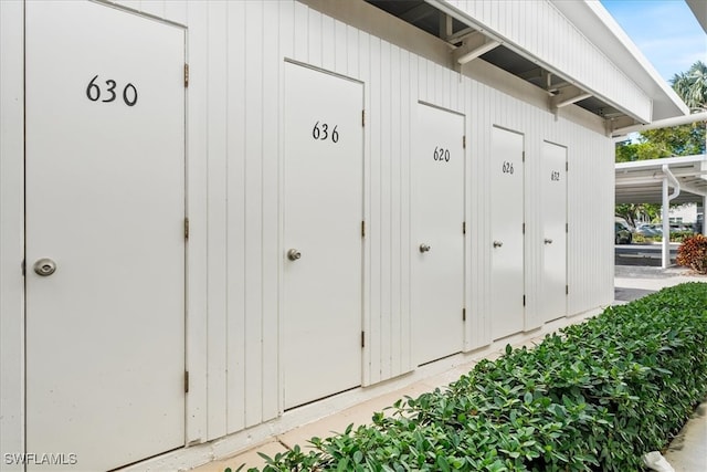 view of outbuilding