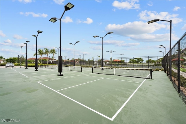 view of tennis court