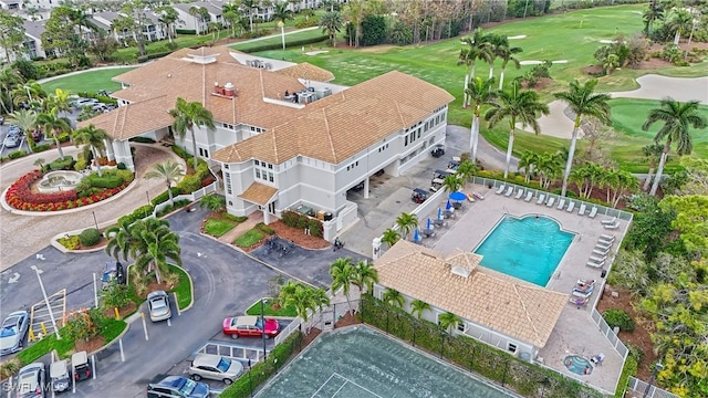 bird's eye view featuring a residential view