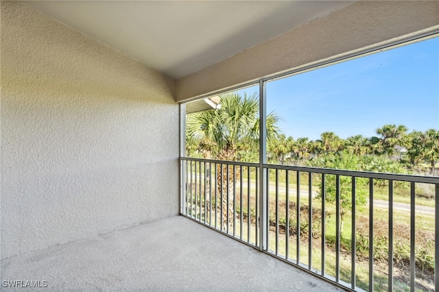 view of balcony