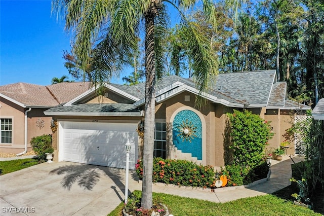 ranch-style house with a garage