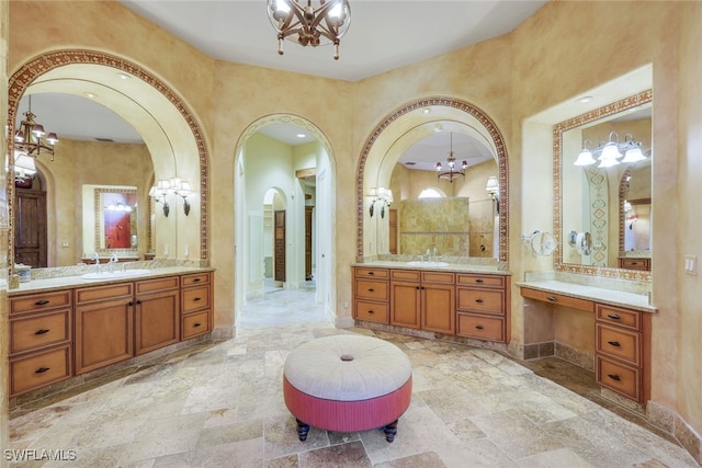 bathroom with vanity