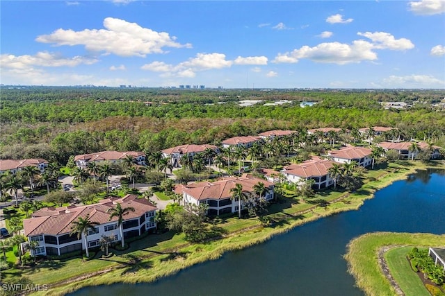 28551 Calabria Ct Unit 202, Naples, FL 34110 - bird's eye view featuring a water view