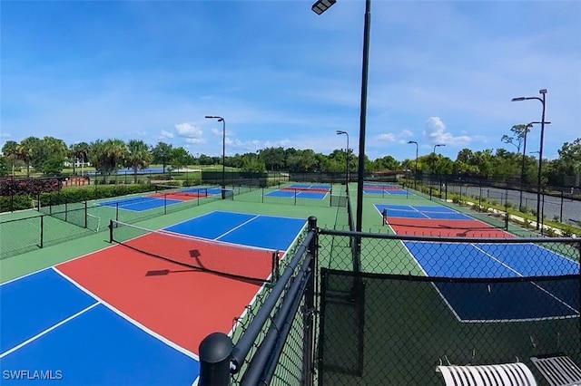 view of sport court