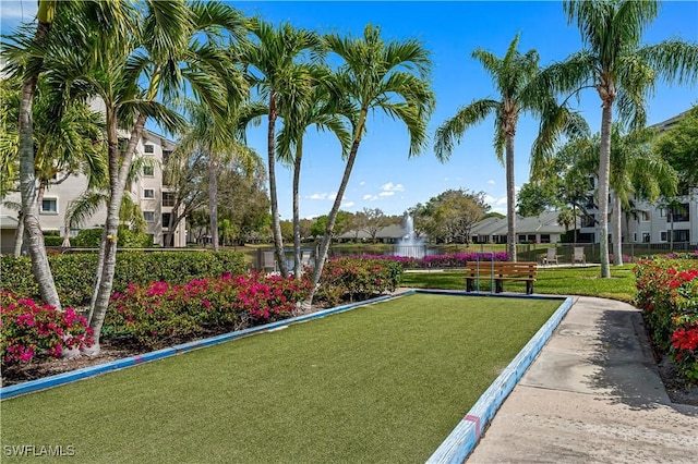 1001 Arbor Lake Dr Unit 1406, Naples, FL 34110 - surrounding community featuring a game area and a water view
