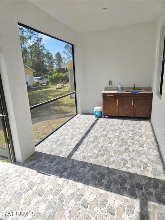 view of sunroom