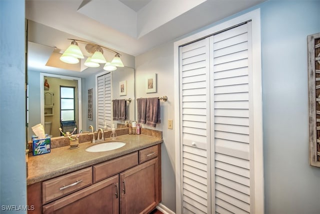 bathroom with vanity