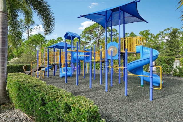 view of jungle gym