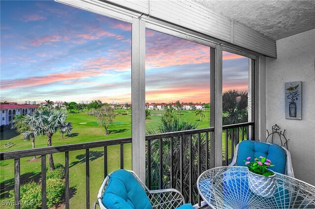 view of sunroom