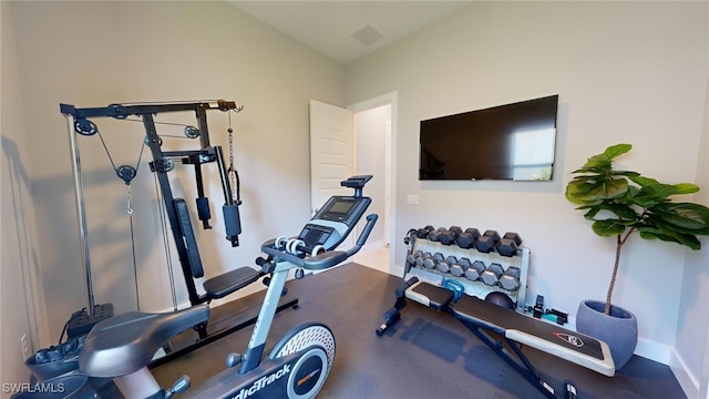 view of workout room