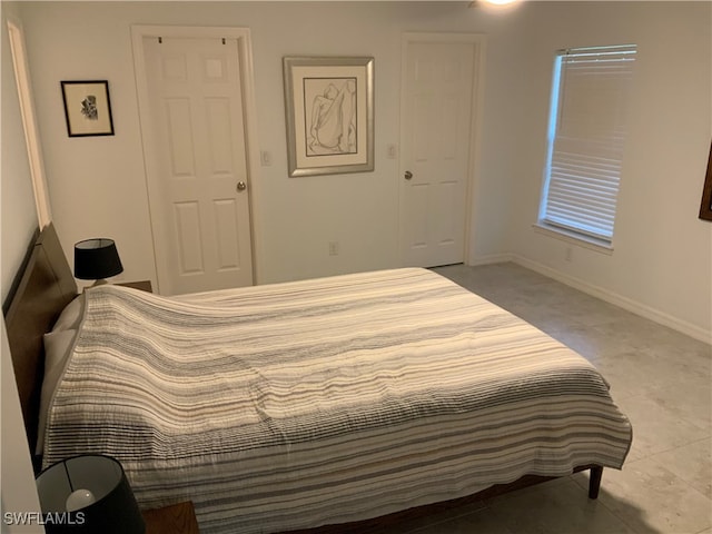 view of tiled bedroom