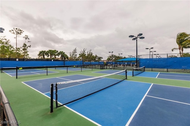 view of sport court with basketball court