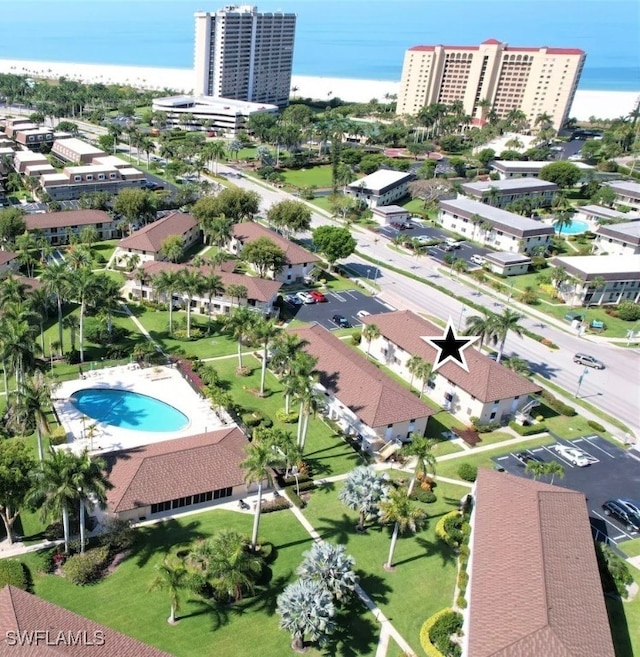 birds eye view of property