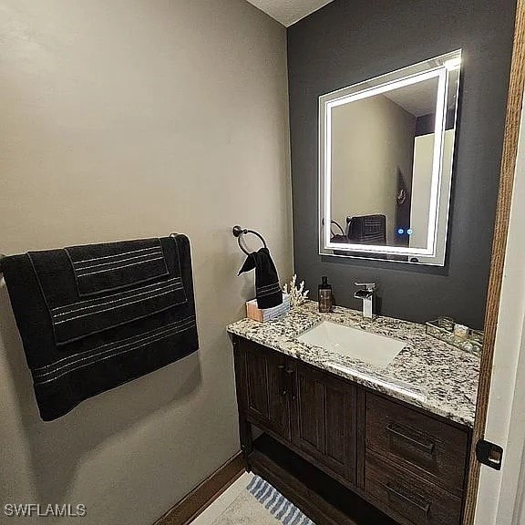 bathroom with vanity