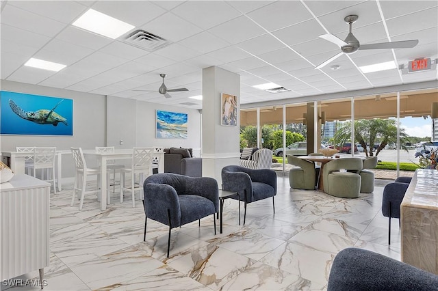 lobby featuring visible vents