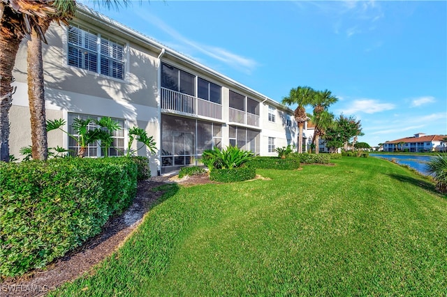 view of property featuring a water view