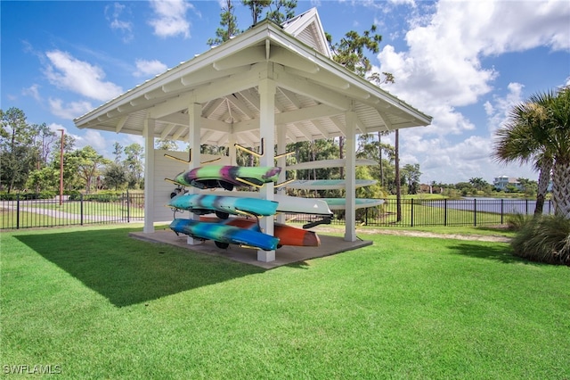 exterior space with a gazebo