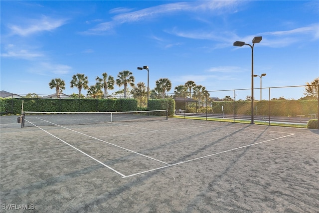 view of tennis court