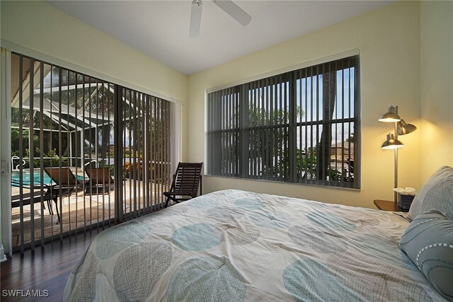 bedroom featuring hardwood / wood-style flooring