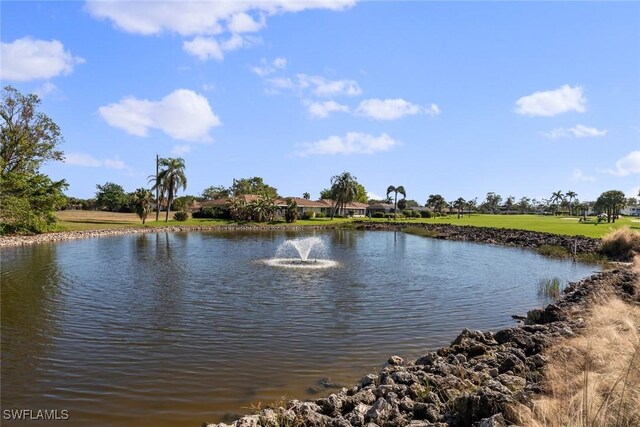 view of water feature