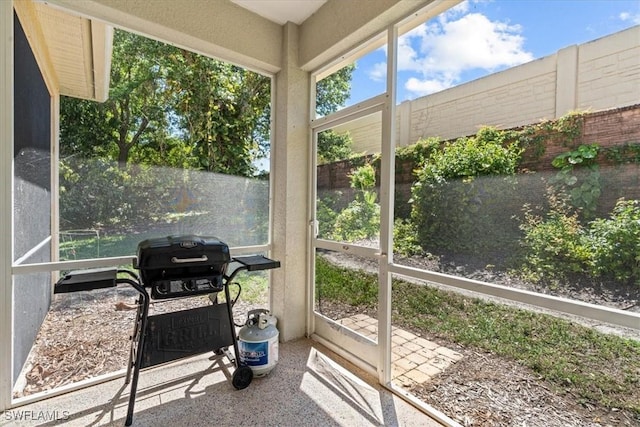 sunroom / solarium with a wealth of natural light