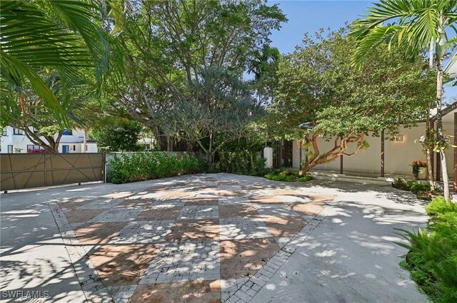 view of patio with fence