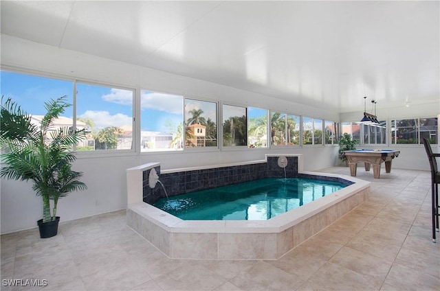 159 Lady Palm Dr, Naples, FL 34104 - view of pool featuring billiards table