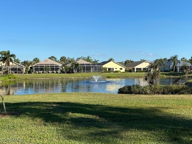 13358 Queen Palm Run, North Fort Myers, FL 33903 - view of water feature featuring a residential view