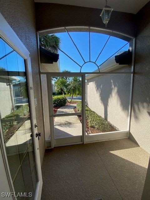 13358 Queen Palm Run, North Fort Myers, FL 33903 - view of unfurnished sunroom