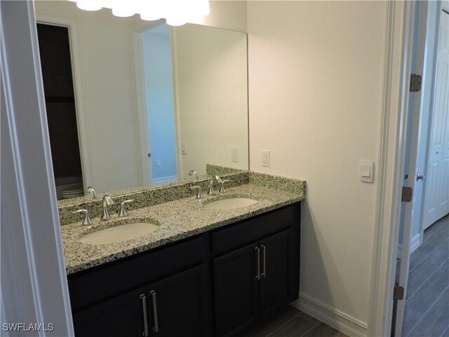 bathroom with vanity