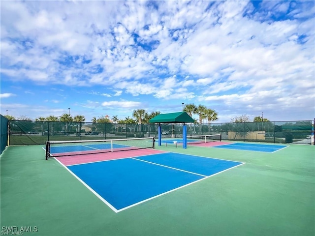 view of sport court featuring basketball court