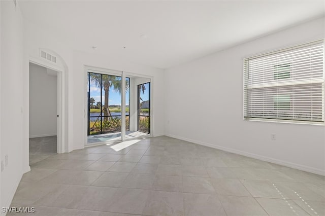 view of tiled empty room