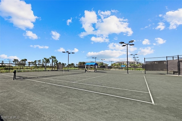 view of tennis court